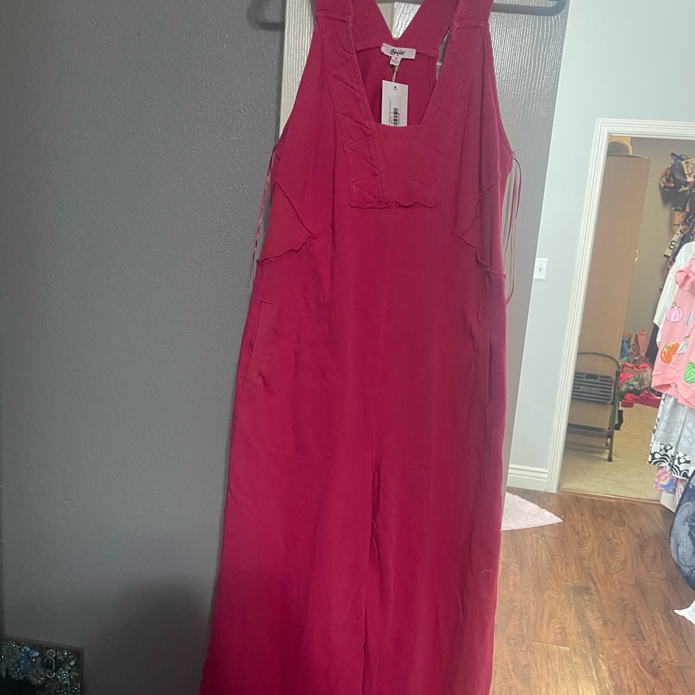 Pink Sleeveless Jumpsuit by Blue Velvet